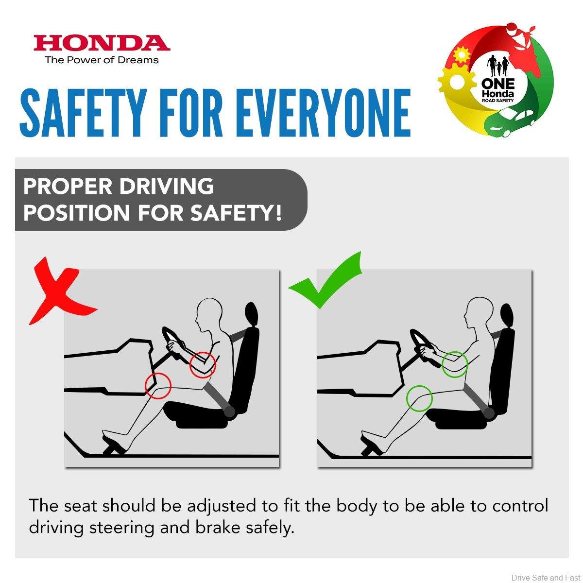 Correct Driving position