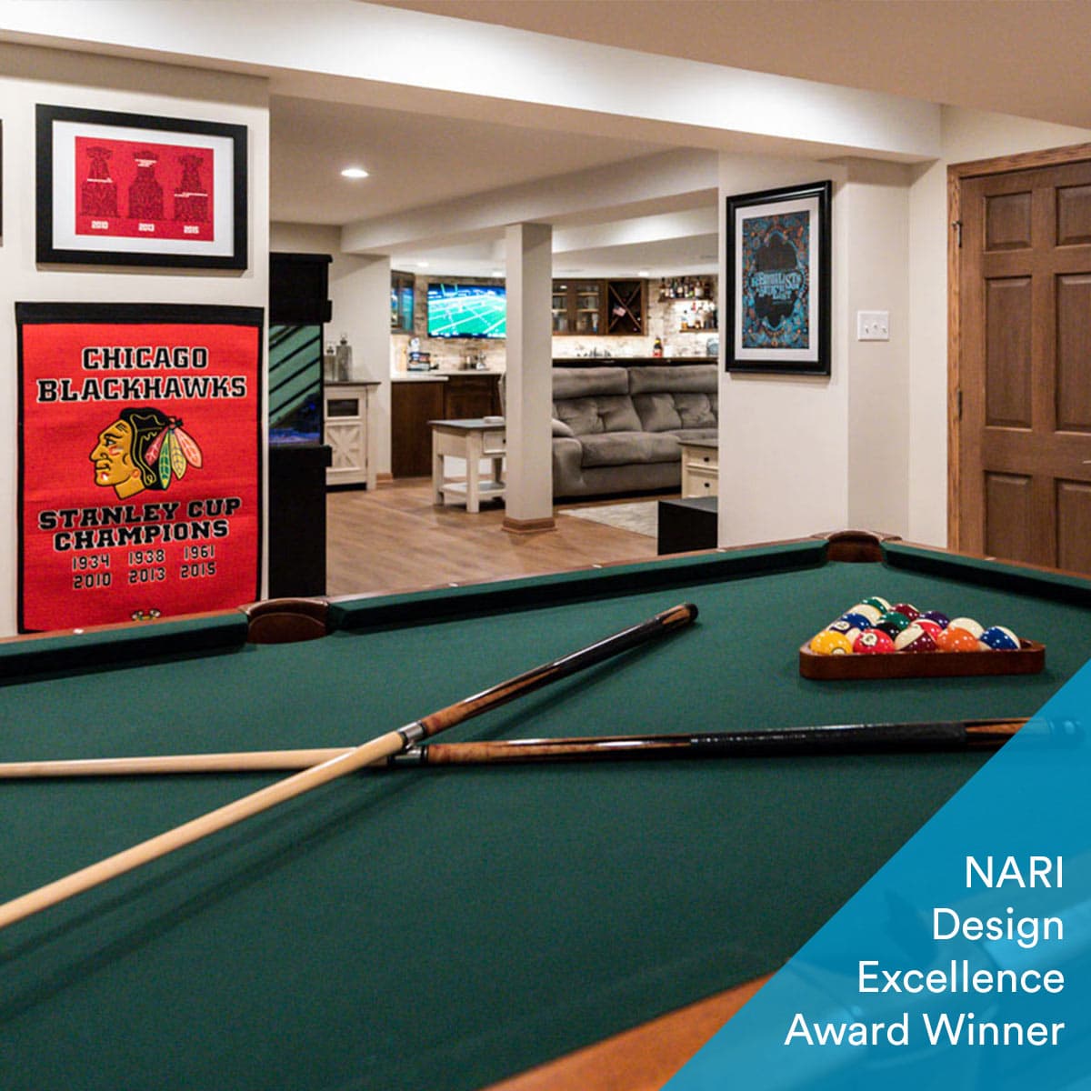 Finished Basement Design
