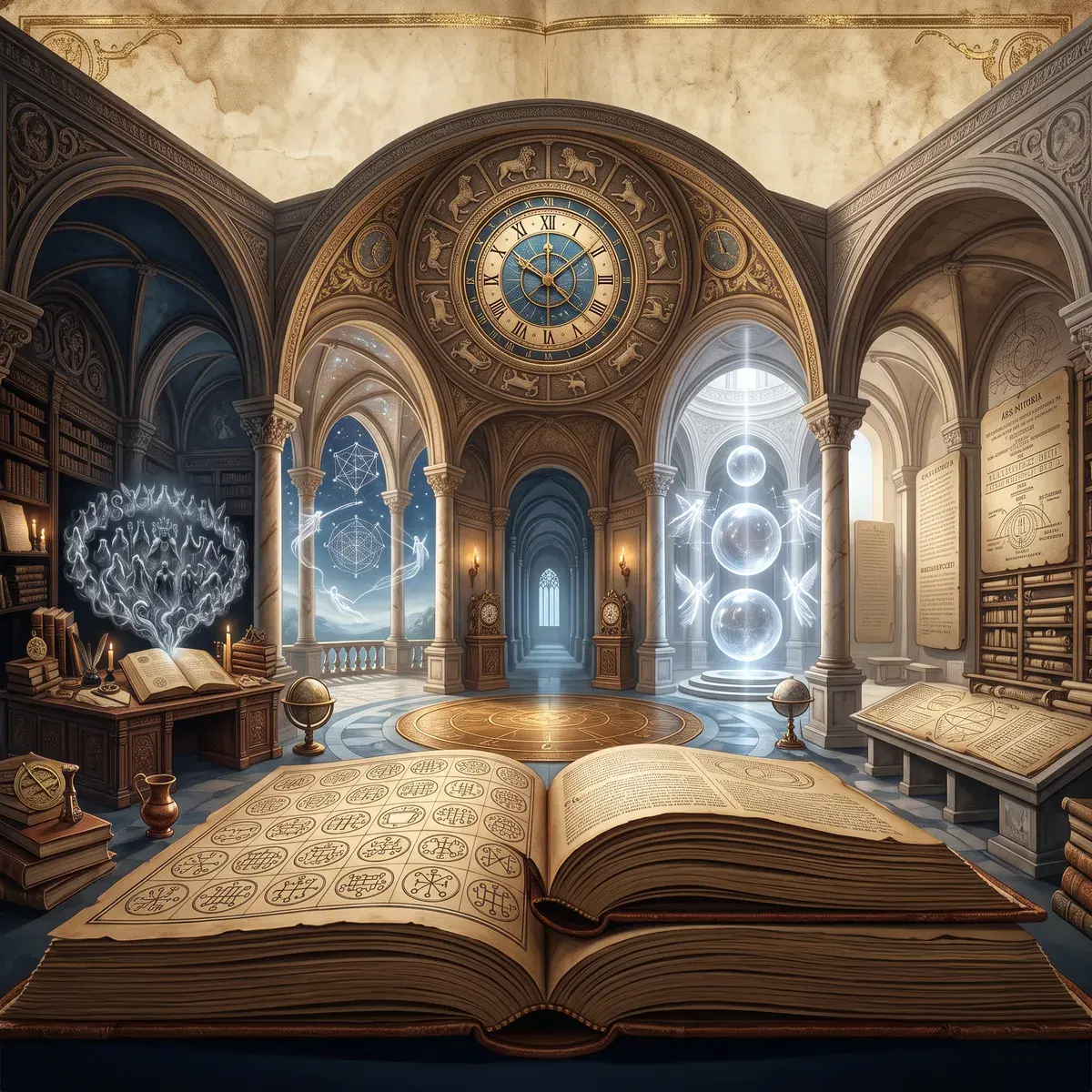 Структура Ars Goetia — древний гримуар, магические печати и символическая система 72 духов Соломона.