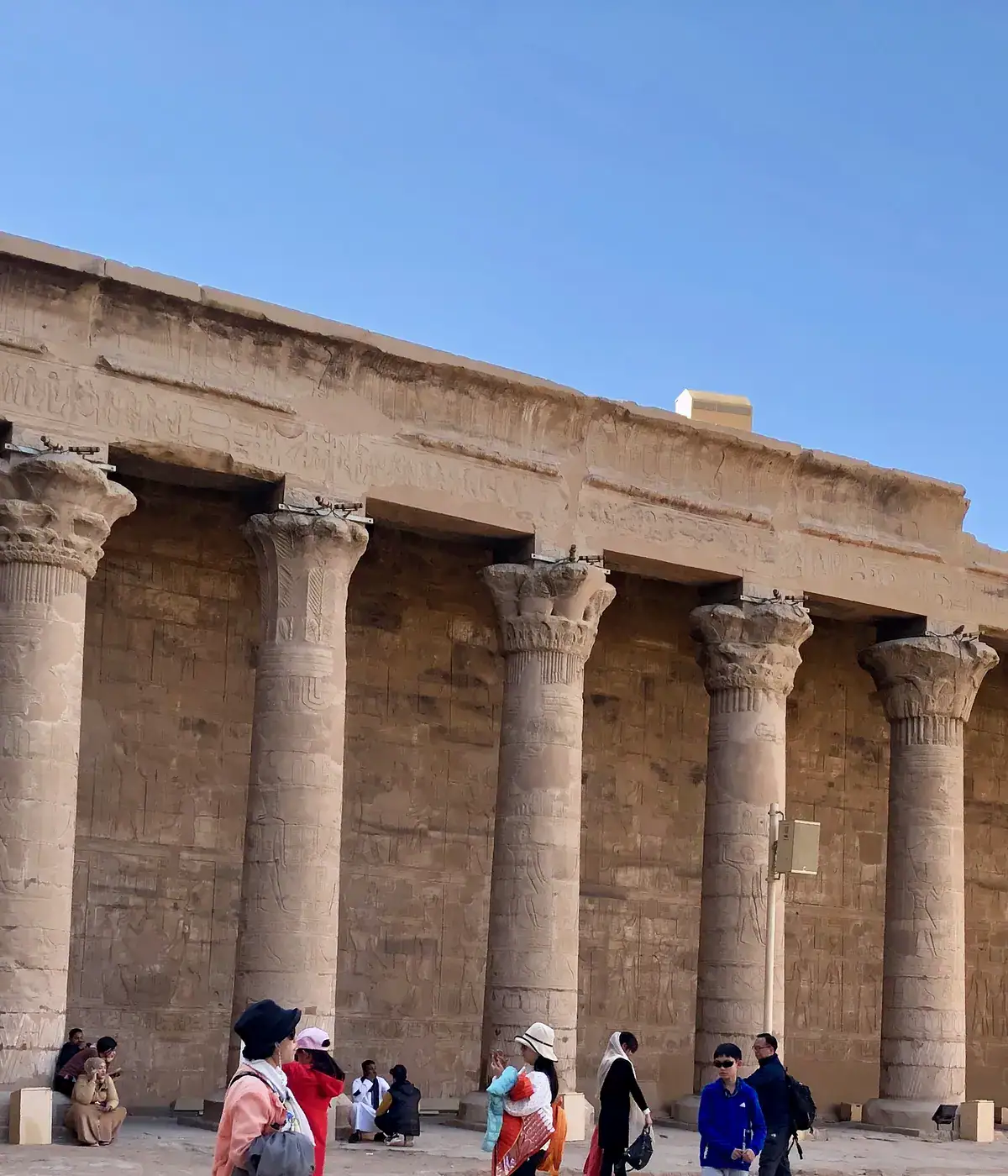 Open court and hypostyle hall of Edfu Temple