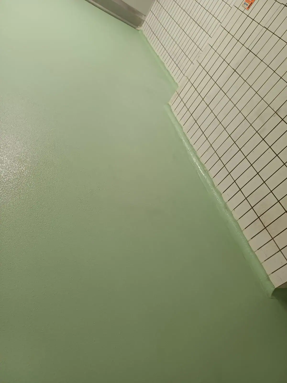 Salumificio Scarlino: AREA MACELLO E LAVORAZIONE Sistema di pavimentazione in cemento poliuretanico, autolivellante, sabbia di quarzo, resina Sherwin Williams FasTop SL23 SRA