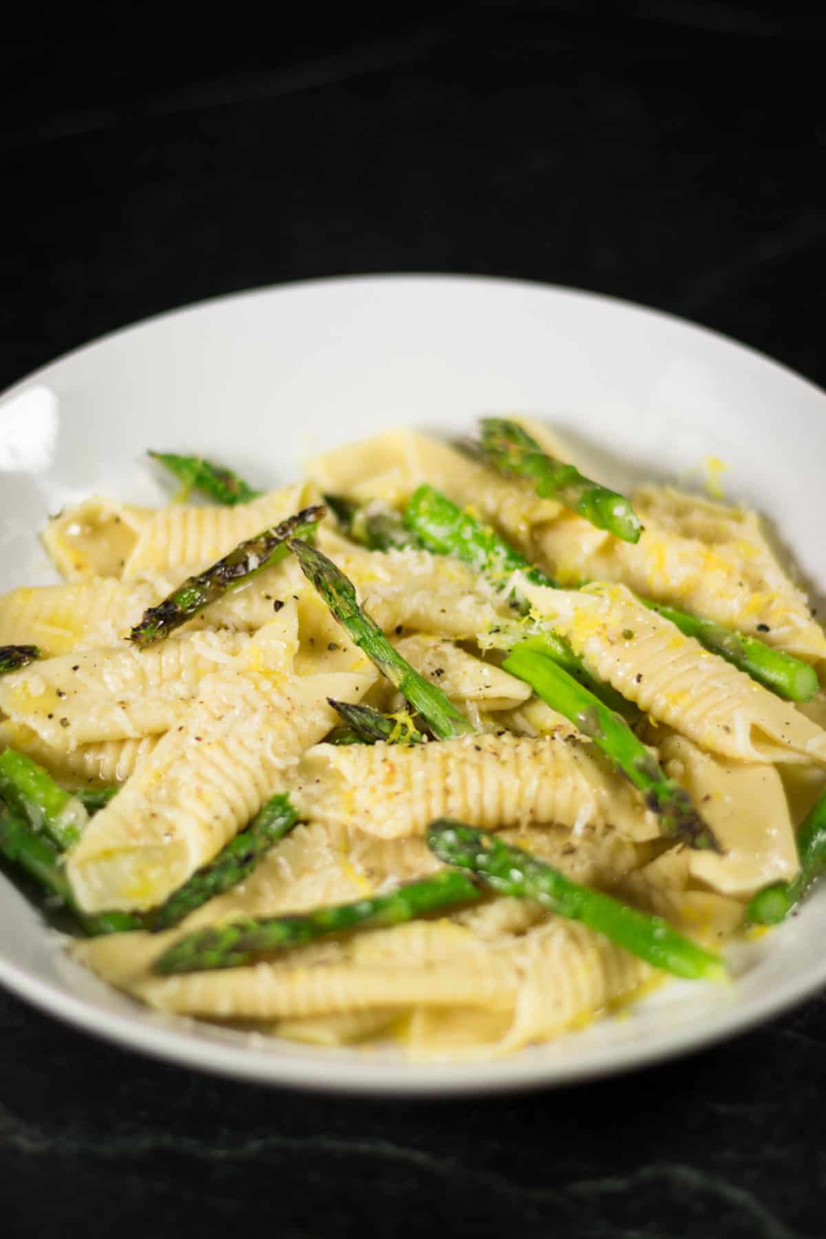 Asparagus and Lemon Garganelli