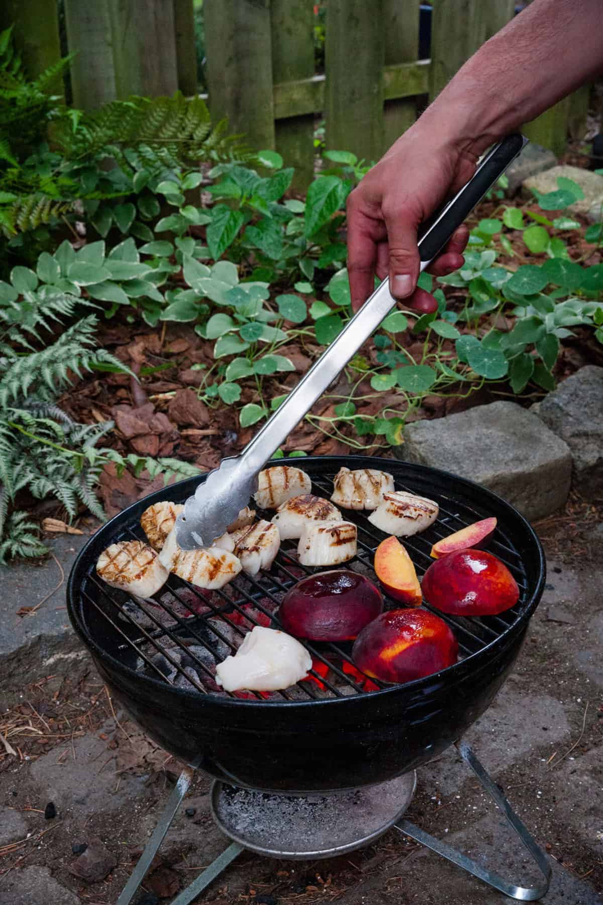 Grilling Peaches