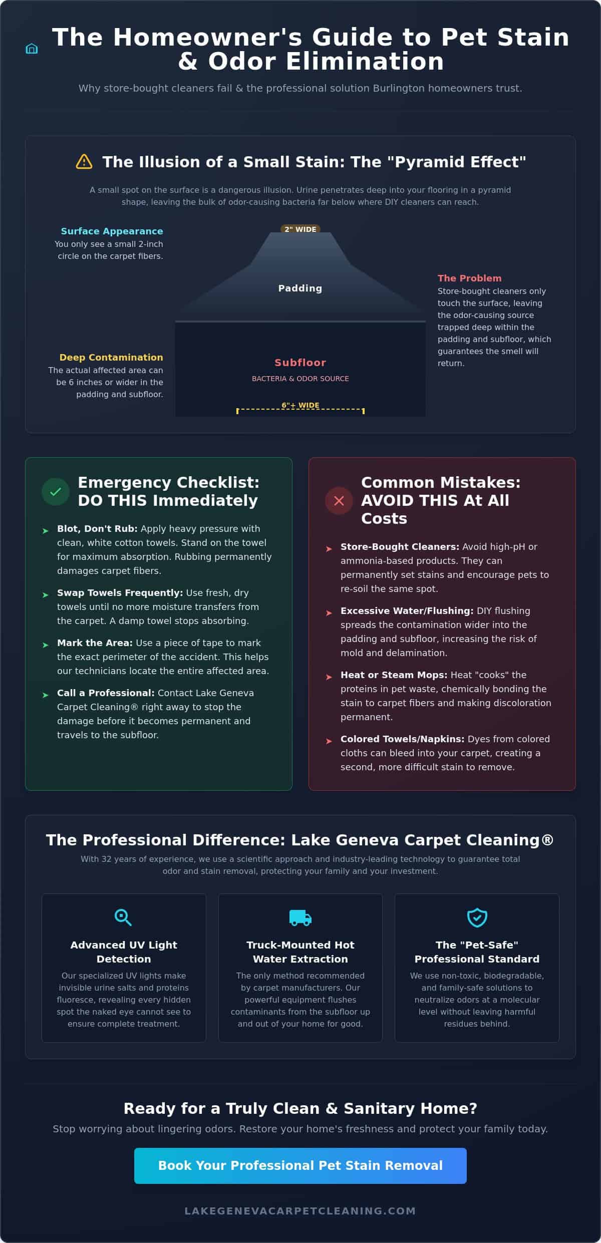 Pet Stain Removal Burlington WI: The Ultimate Professional Cleanup Checklist
