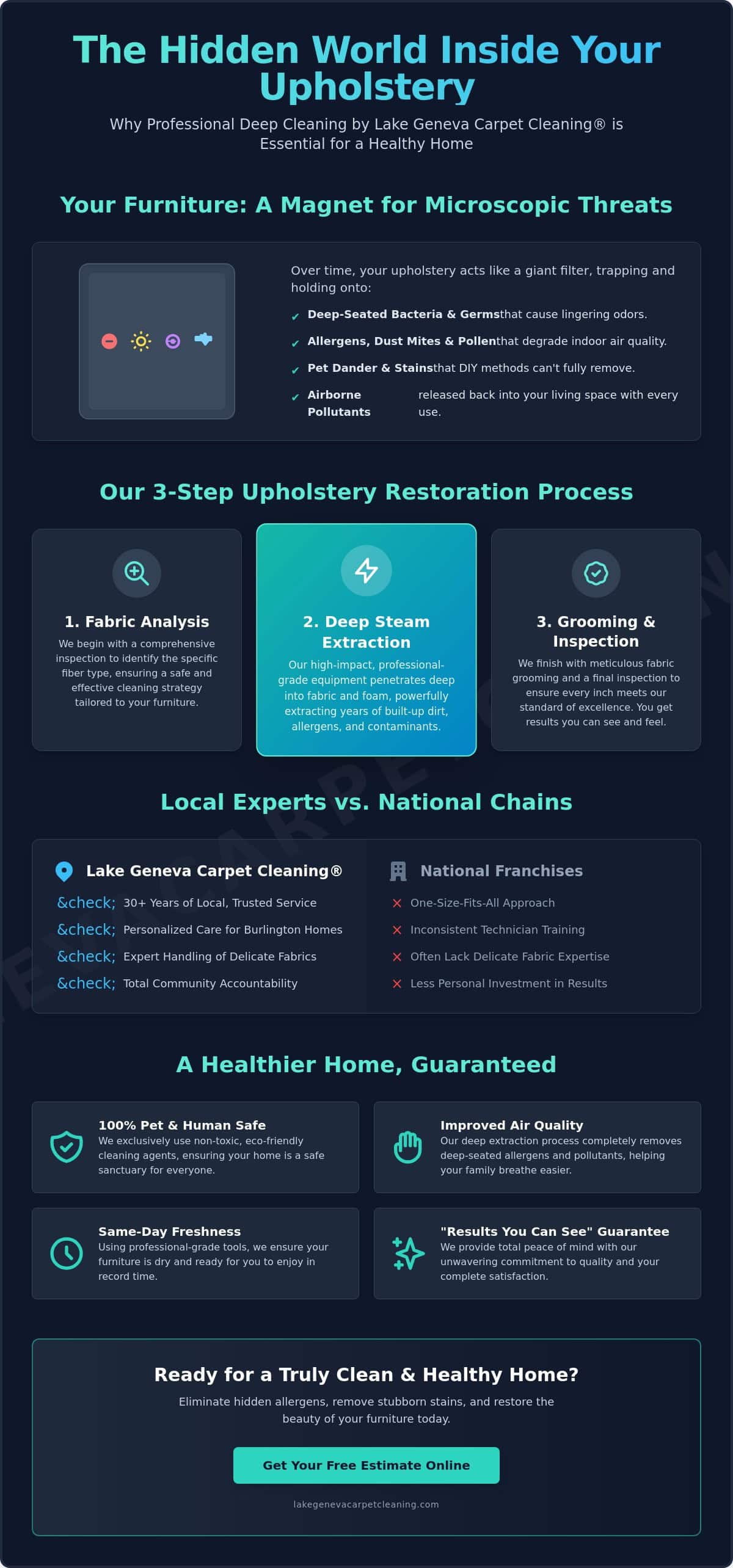 The Most Trusted Furniture Cleaning Service in Burlington, WI: Guaranteed Results