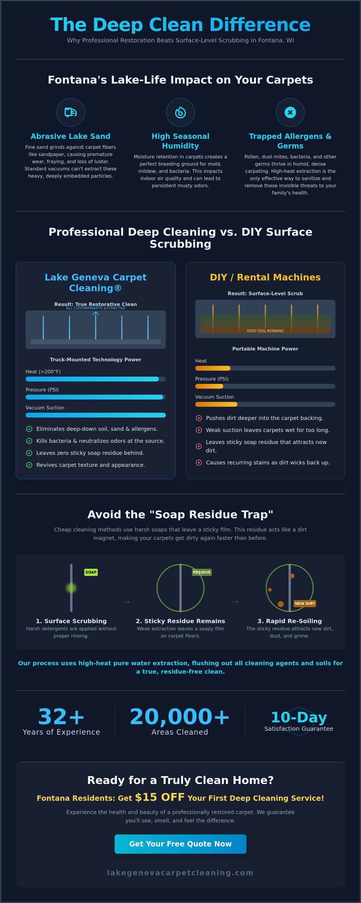 Deep Carpet Cleaning Fontana Wi: The Best Service Guaranteed (2026)