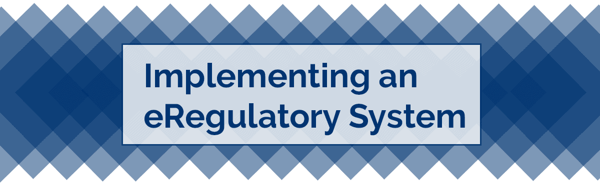 Implementing an eRegulatory System