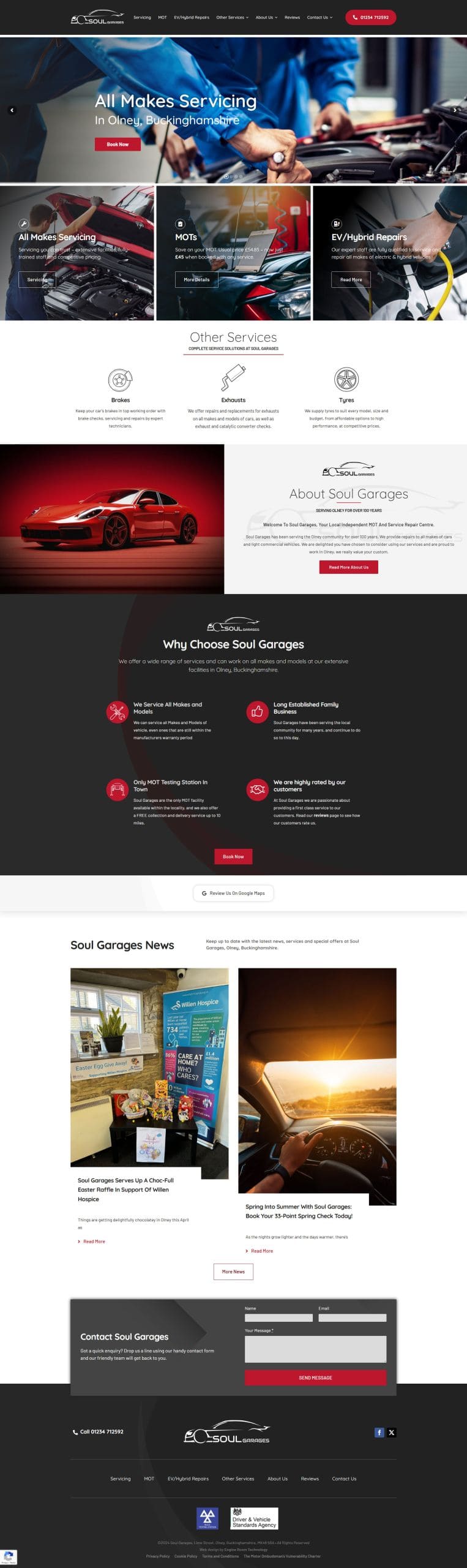 Soul Garages Website