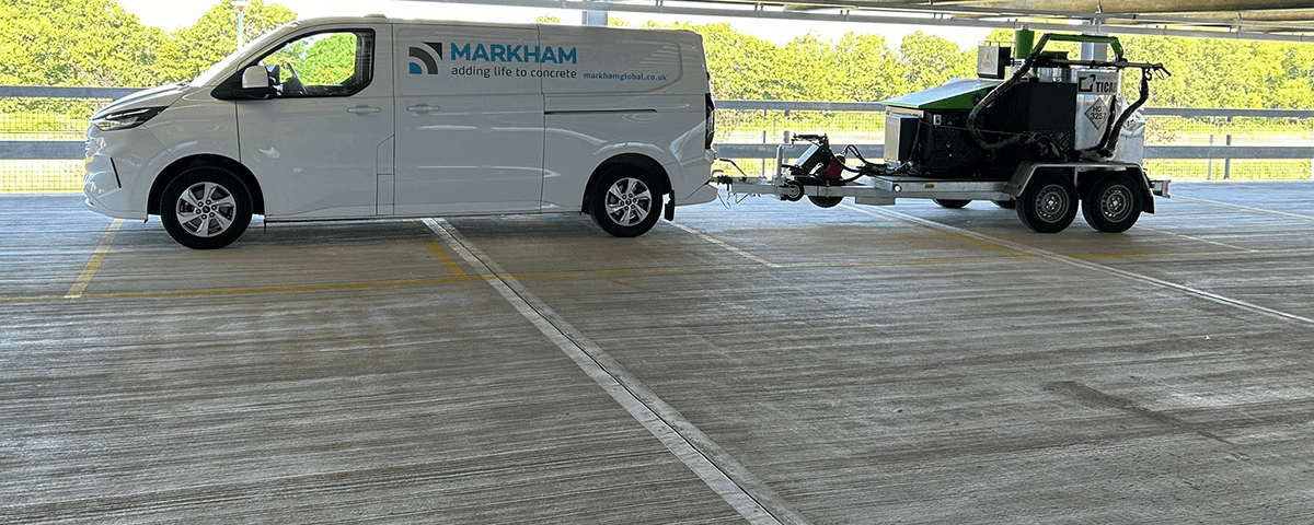 Exposed concrete needs protection - car park structure 