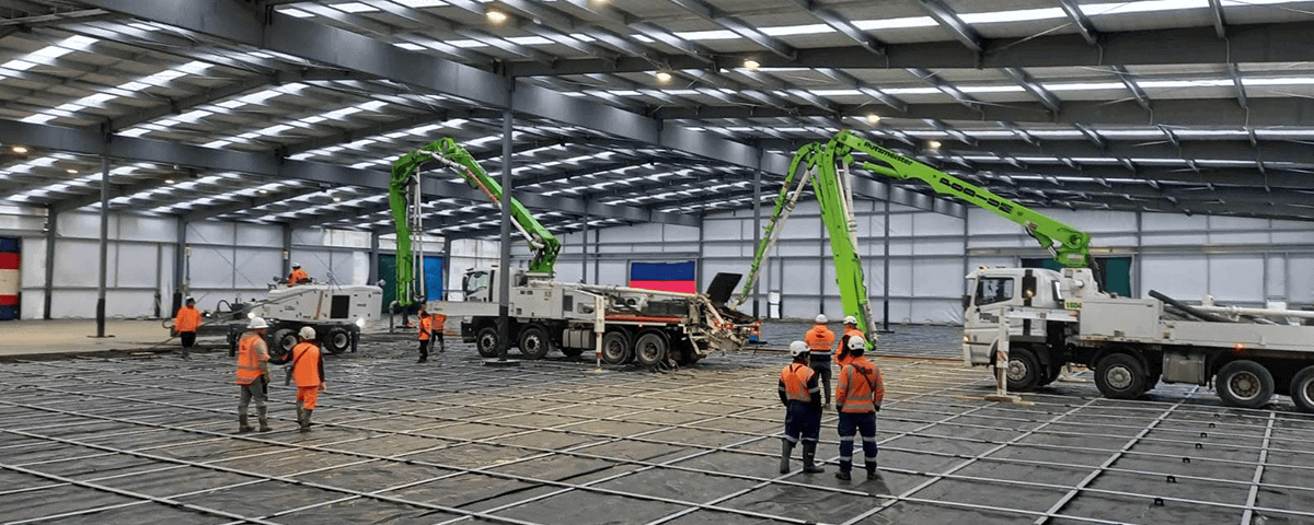 Concreters placement finishing