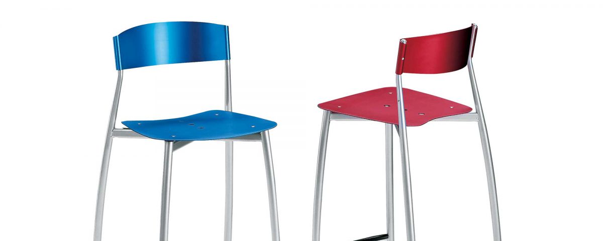 baba sgabelli in alluminio di sergio mian per altek italia design
