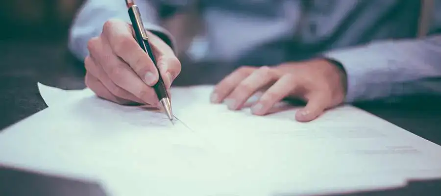 sign up a moving contract