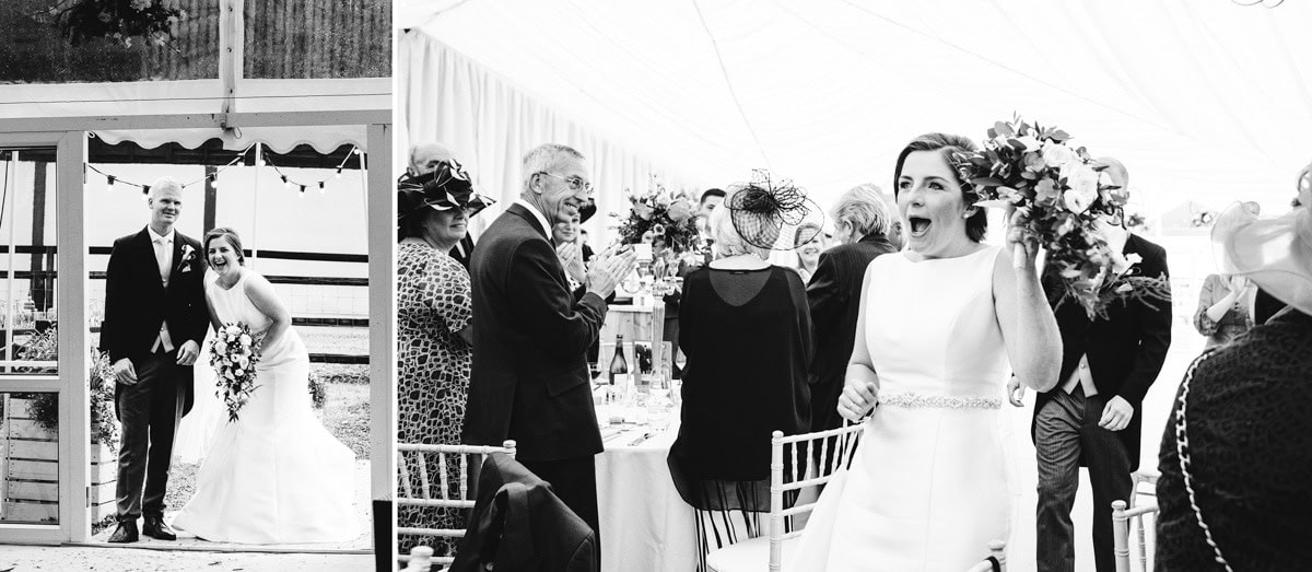 cheshire marquee on a farm wedding