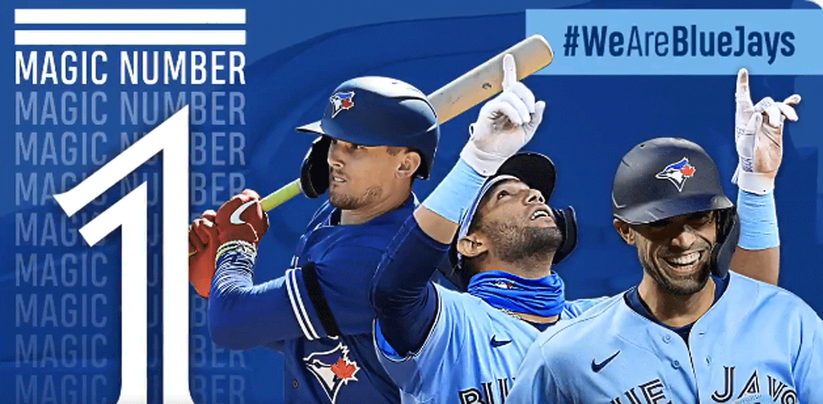 Jays one win away from clinching playoff berth