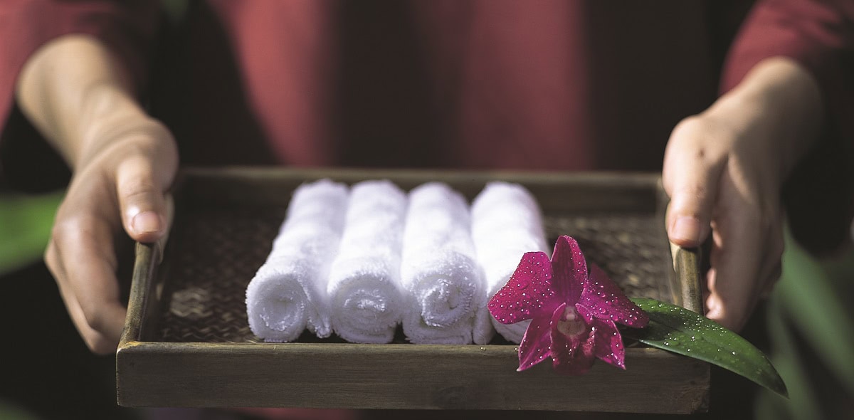 Orient Retreat Spa welcome towel. Members and non-members are all welcome.