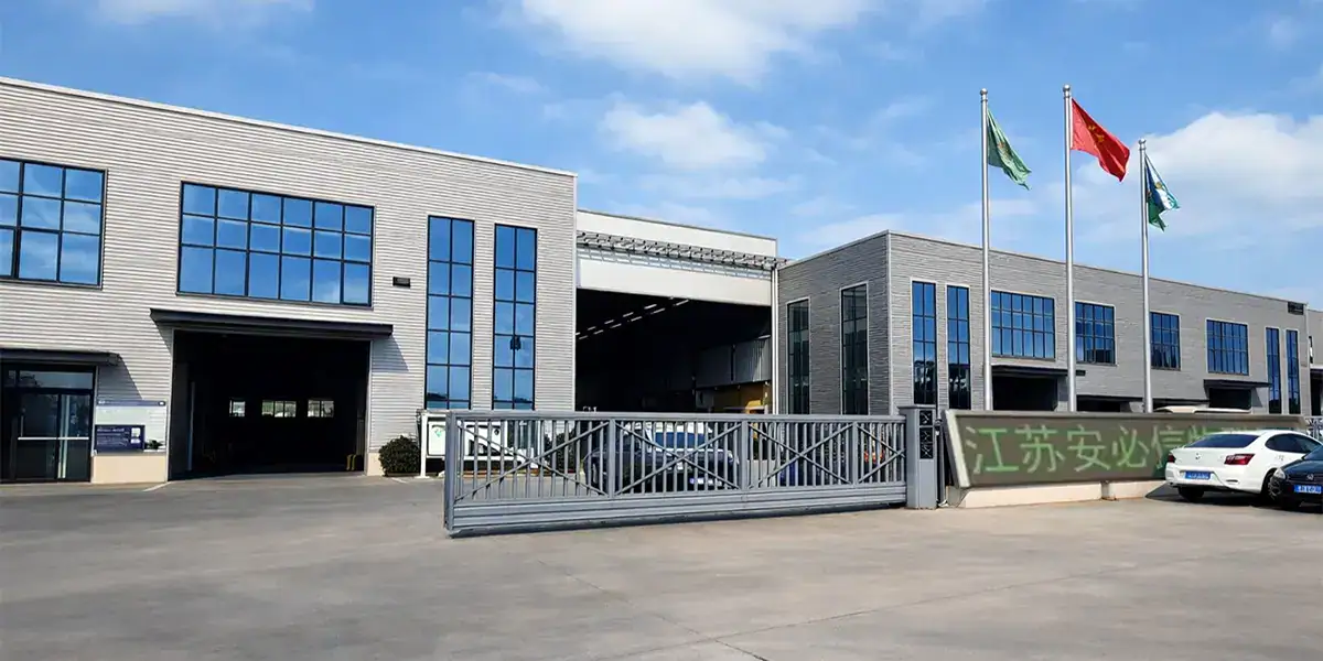 Video thumbnail showcasing the exterior of the ABX 36,000 sqm intelligent manufacturing base, a 15-year CE-certified source factory for industrial doors and docking systems.