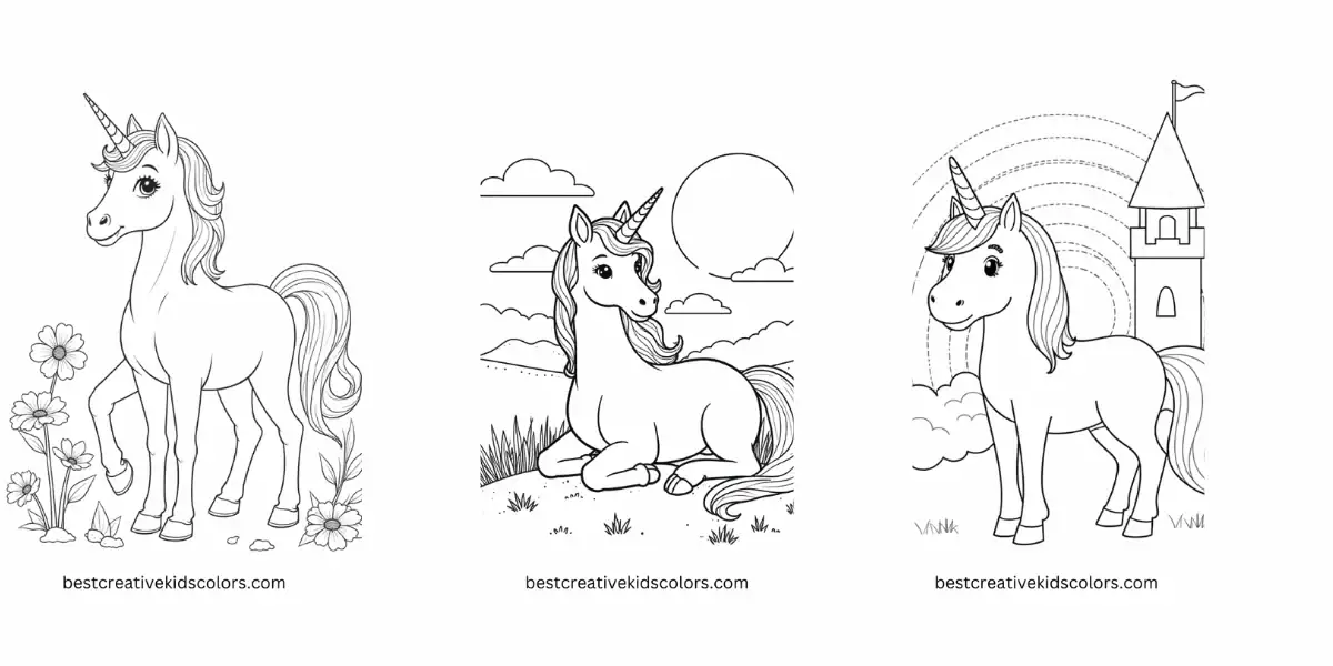 Free Unicorn Coloring Pages – Printable, Magical & Fun for Kids & Adults