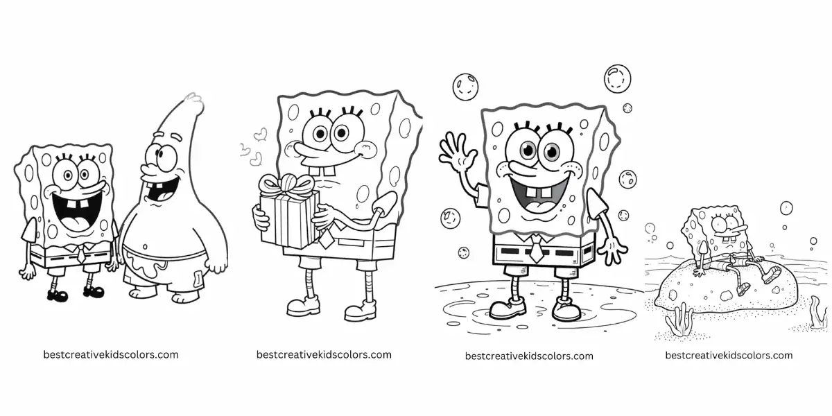 Download free SpongeBob Coloring Pages PDF! Bring Bikini Bottom to life with SpongeBob, Patrick, Sandy, and more. Slug: spongebob-coloring-pages-pdf