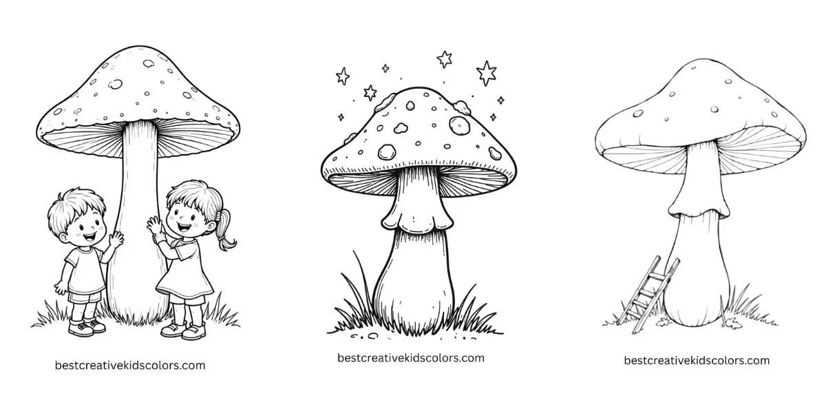 Mushroom Coloring Pages – Free Printable & Online Coloring Sheets