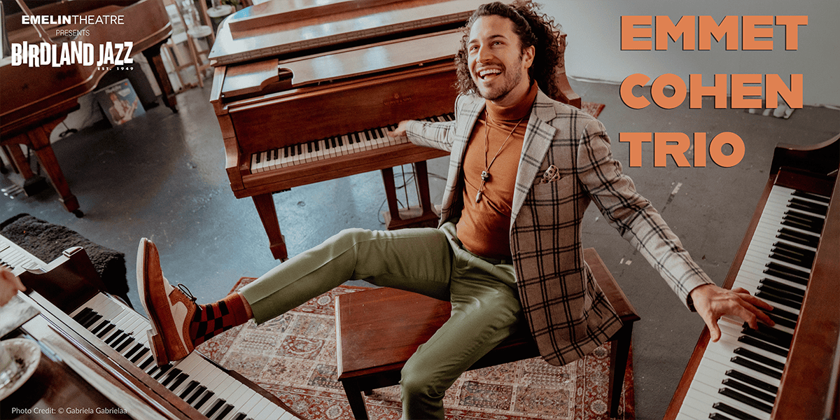 Emmet Cohen Trio at the Emelin Theatre, Mamaroneck, Westchester, NY, December 5, 2026
