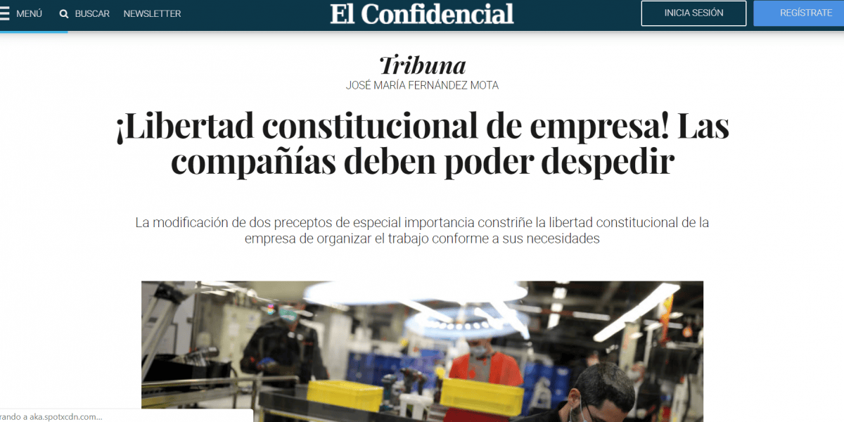 LIBERTAD CONSTITUCIONAL DE EMPRESAS. LAS COMPAÑiAS DEBEN PODER DESPEDIR