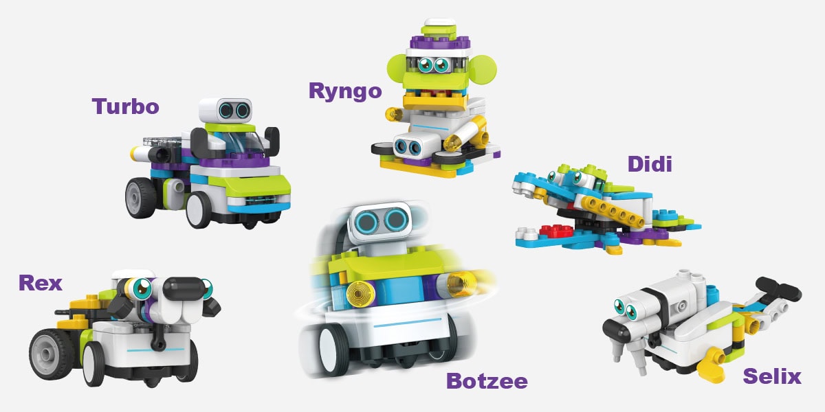 Образователна STEM играчка робот с добавена реалност Pai Botzees за деца - 8