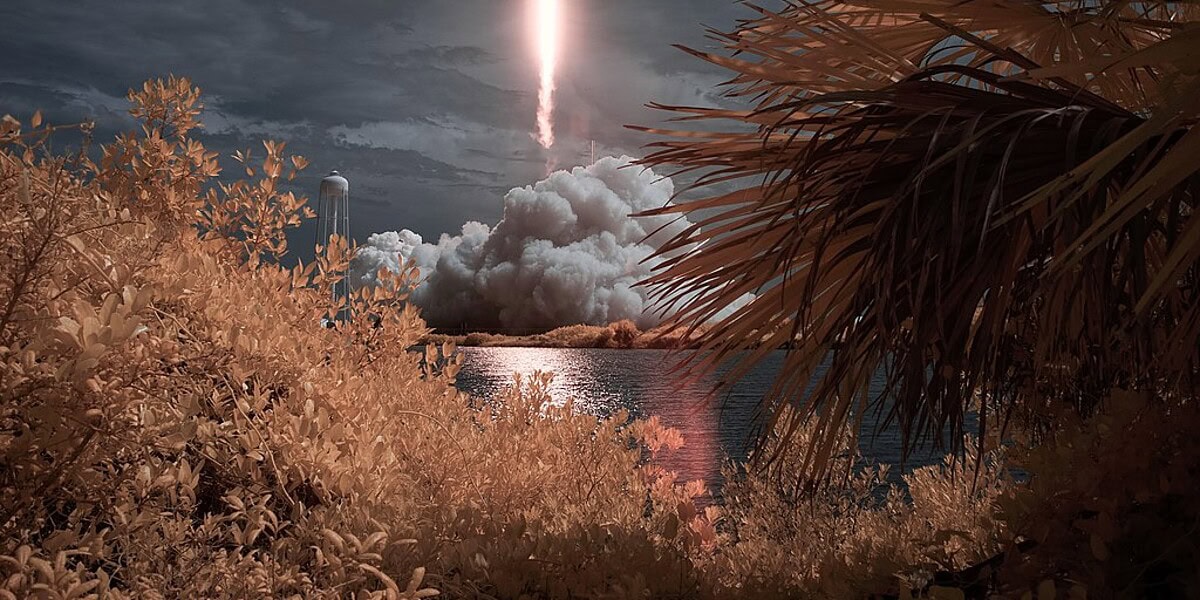 Rocket launch viewed from Florida's Space Coast