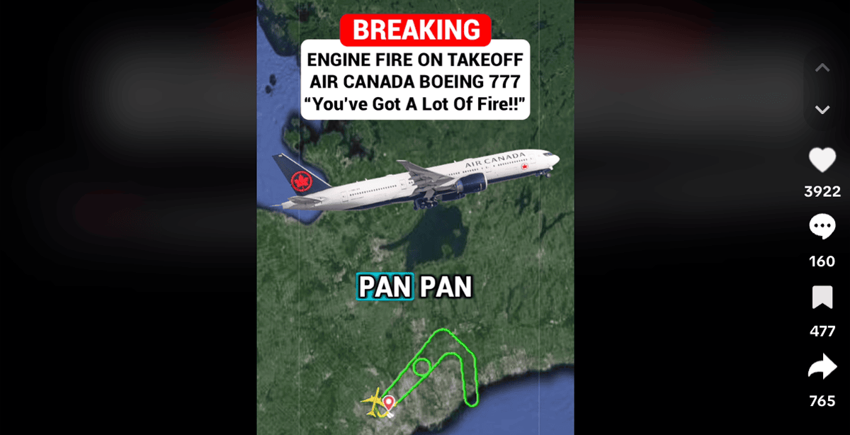 Why an Air Canada plane catches fire after takeoff from Toronto Pearson