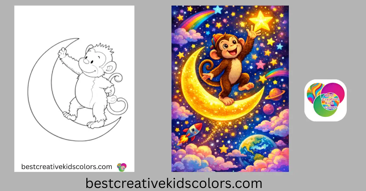 Free Monkey Coloring Pages – 34+ Printable Jungle Sheets