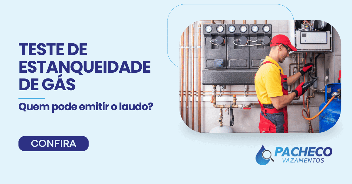 teste de estanqueidade de gás