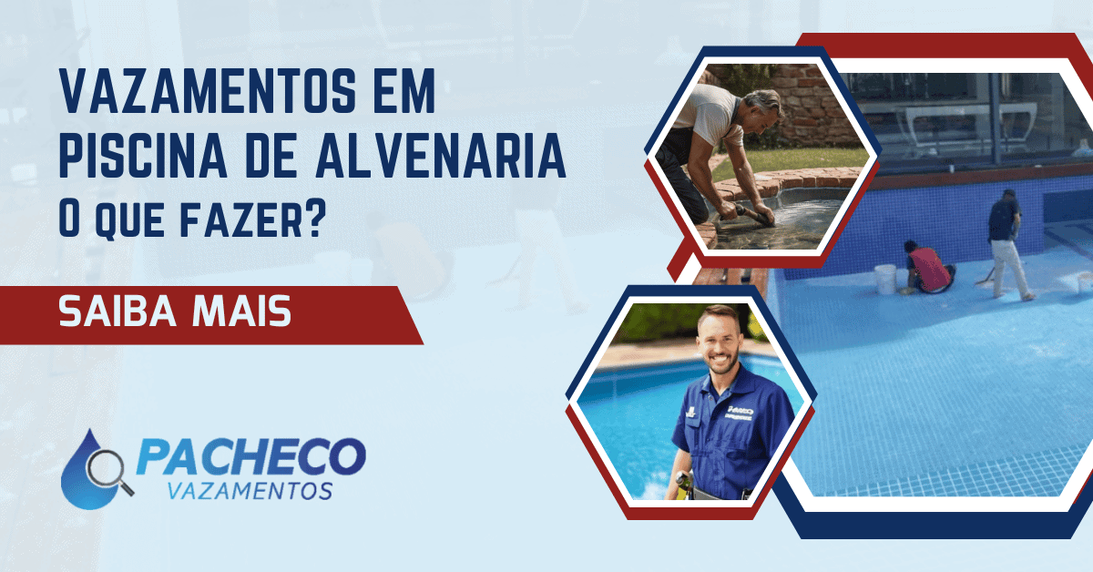 vazamentos na piscina de alvenaria