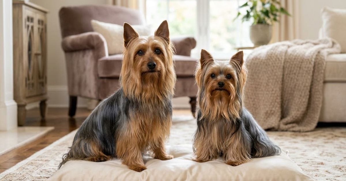 australian silky terrier vs yorkie