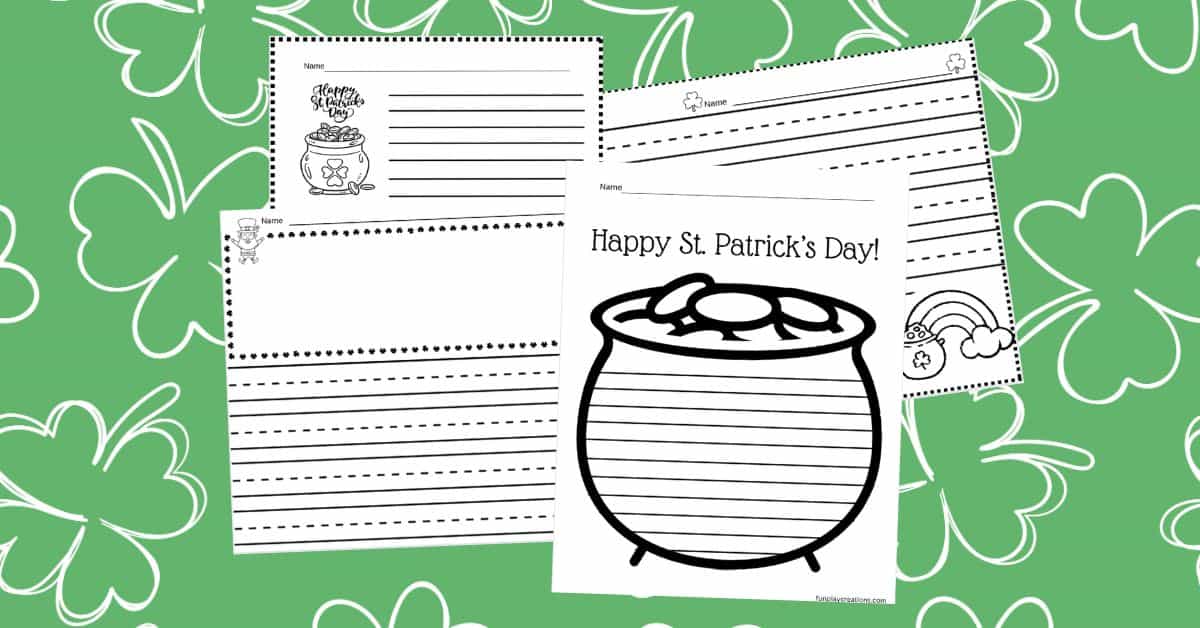 Free St. Patrick's Day Writing Paper for Kids