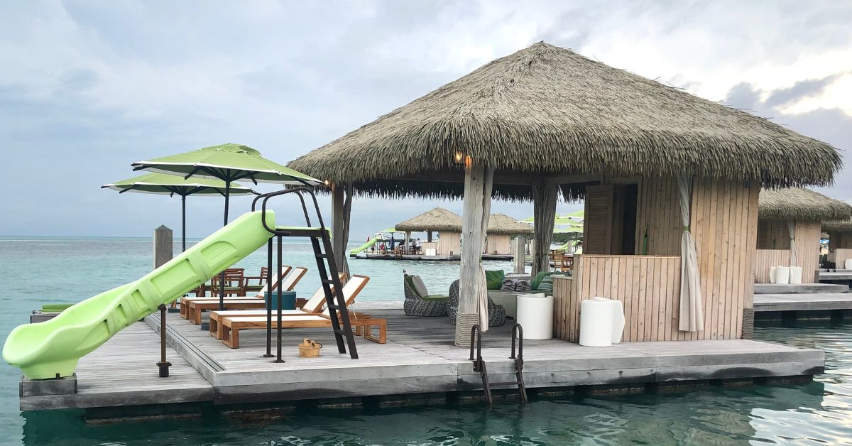 overwater cabana at CocoCay