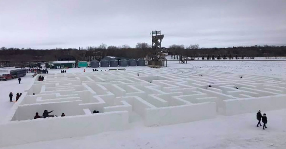 Canada is home to the largest Snow Maze in the world