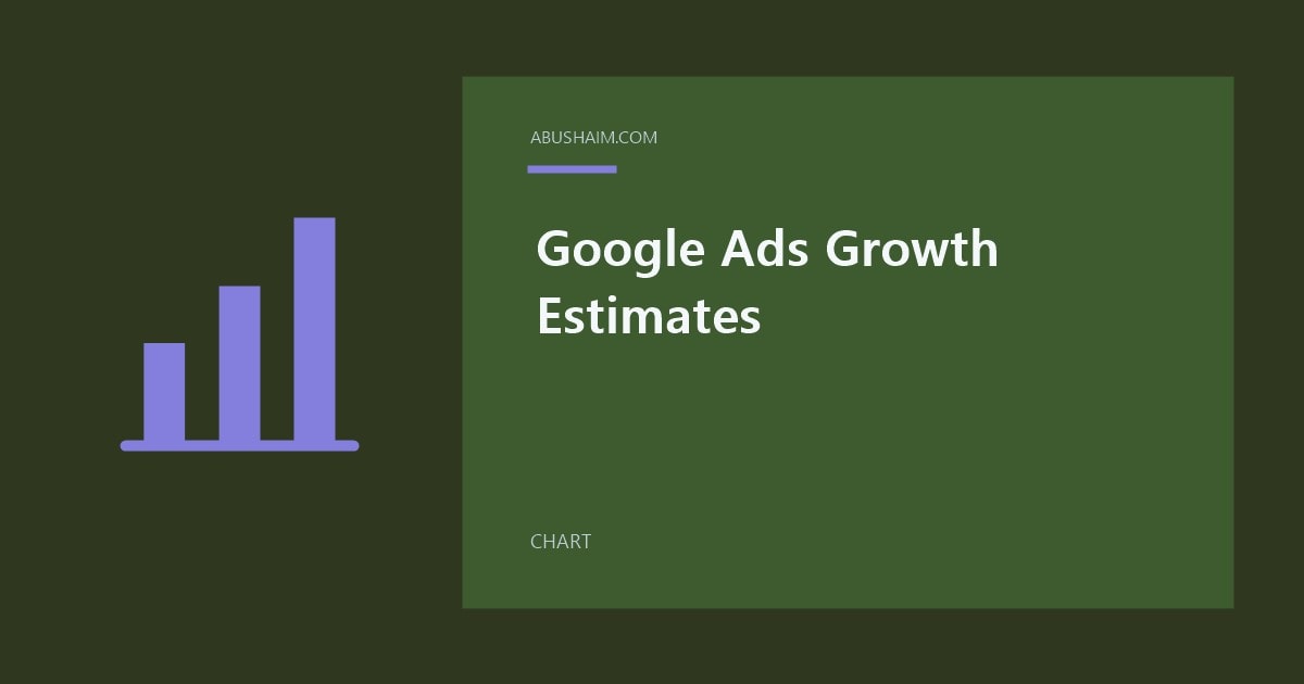 Google Ads Growth Estimates featured image with a simple chart design