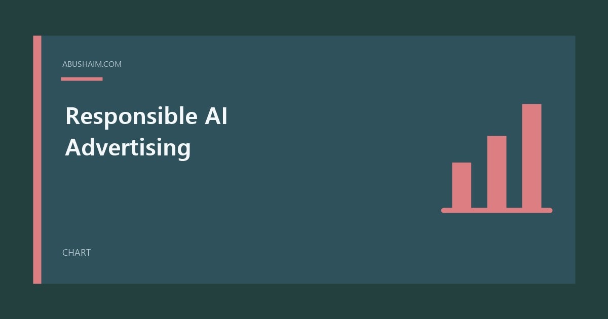 Responsible AI Advertising featured image with a simple chart design