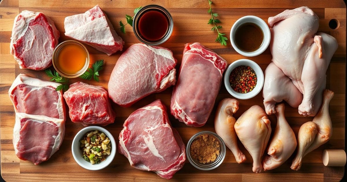Nguyên liệu ướp thịt nướng tươi ngon
