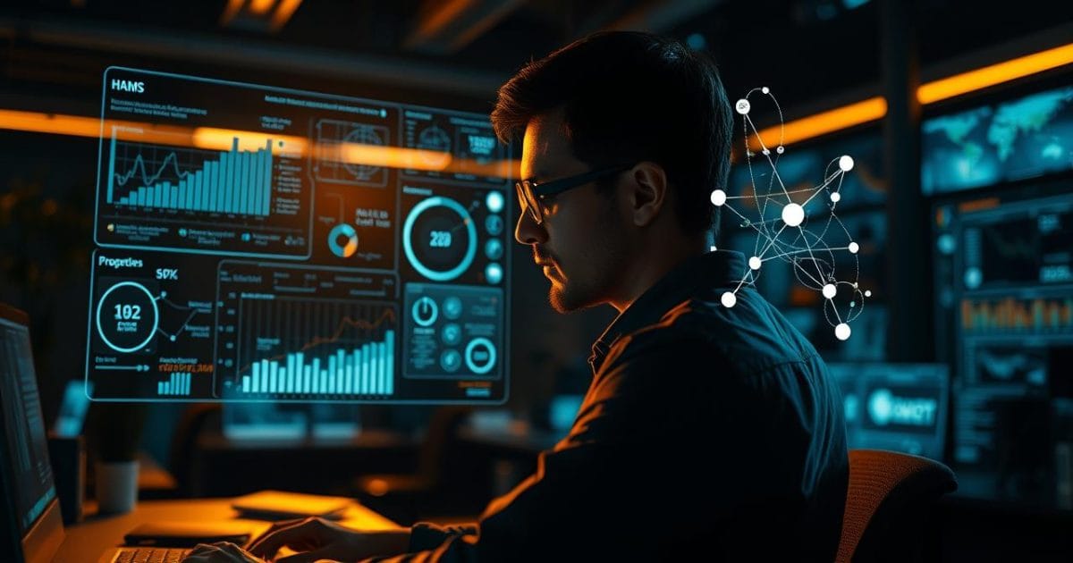 Data Scientist đang phân tích dữ liệu và xây dựng mô hình học máy