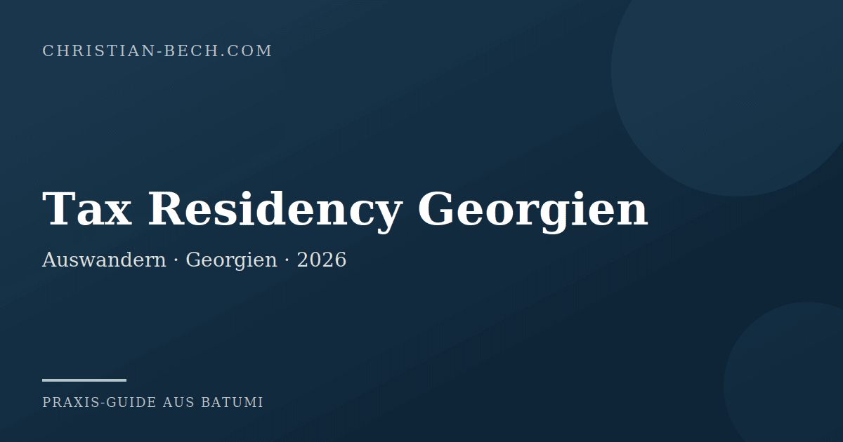 Tax Residency Georgien