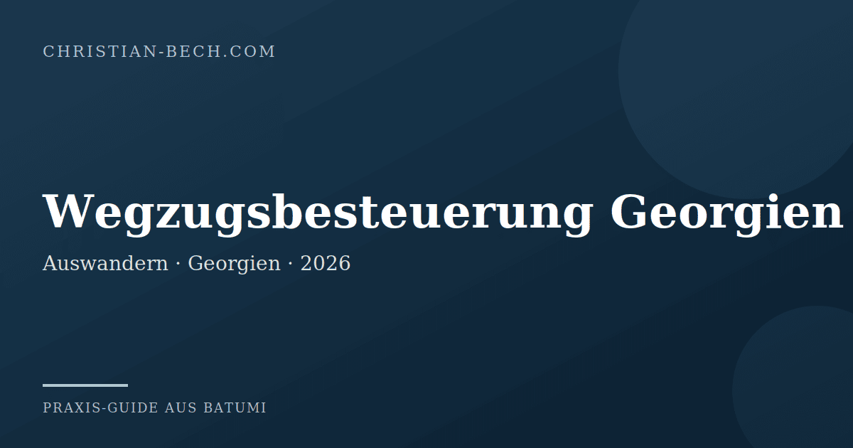 Wegzugsbesteuerung Georgien