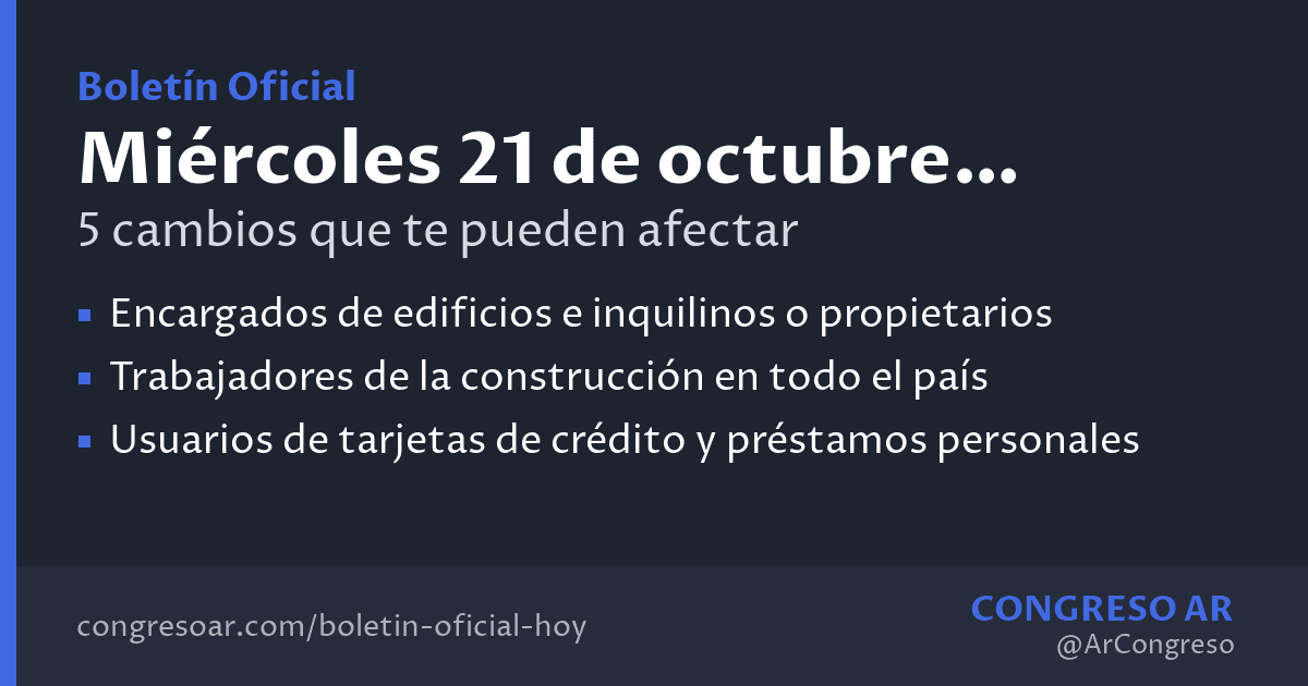 Homologaron el nuevo acuerdo salarial para encargados de edificios y otros 4 cambios del Boletín Oficial