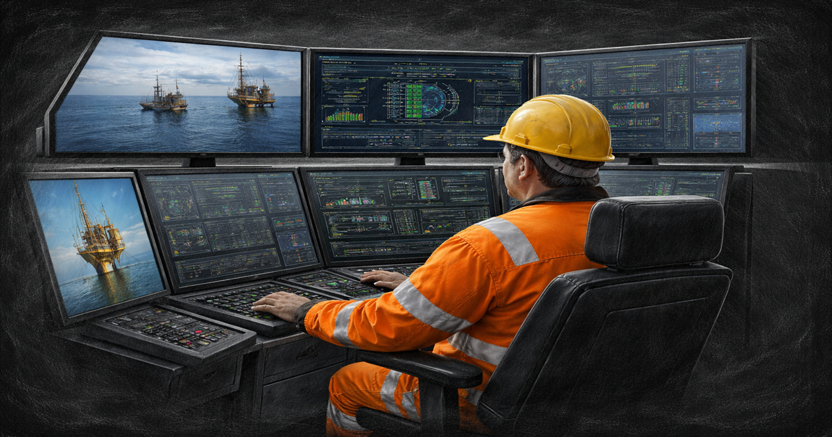 control room operator at work