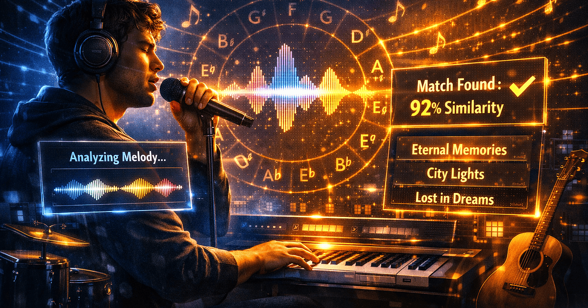 How to identify a song by humming in 2026 — Google Hum to Search, SoundHound, AHA Music, HumSearch, Midomi and Harment's free in-browser hum finder with melody pitch detection