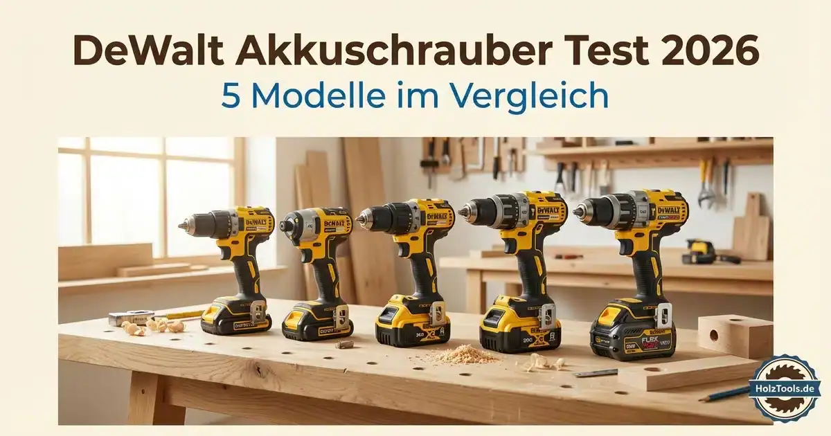 DeWalt Akkuschrauber Test 2026 — 5 Modelle im Vergleich