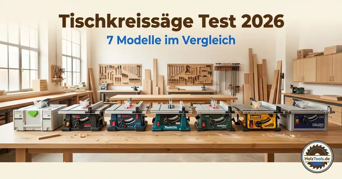 Tischkreissäge Test 2026 — 7 Modelle im Vergleich