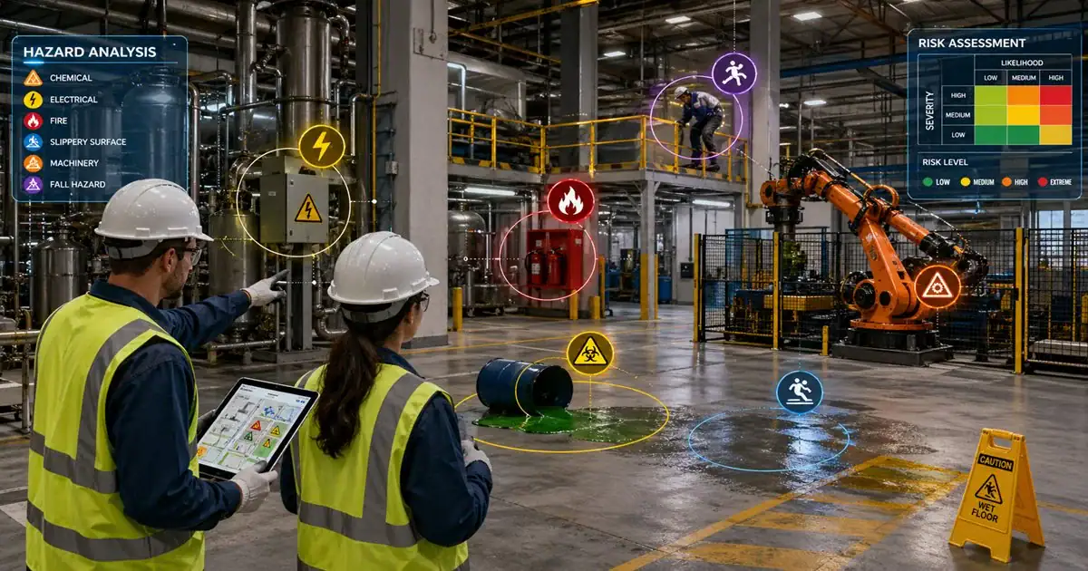 Hazard analysis on a worksite