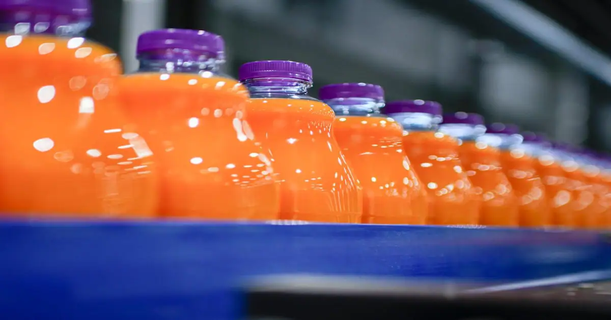 Bottling line at Refresco