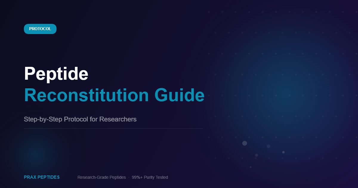 Peptide reconstitution guide step by step