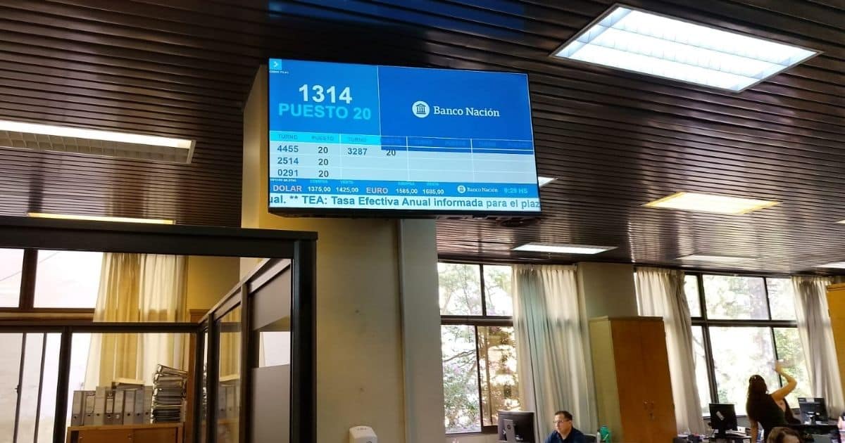 Sistema de atención y gestión de turnos sucursales Banco Nación 